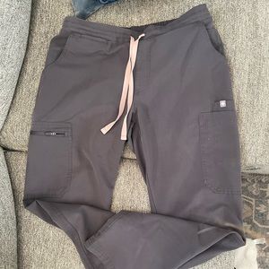 FIGS grey scrub pants straight leg